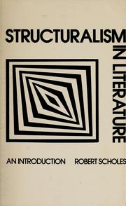 Cover of: Structuralism in literature: an introduction