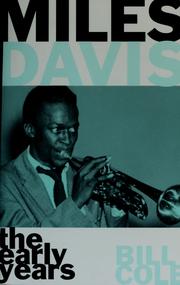 Cover of: Miles Davis by Cole, Bill
