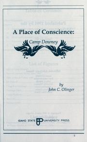 Cover of: A place of conscience by John C. Olinger