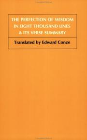 Cover of: Perfection of Wisdom in Eight Thousand Lines & Its Verse Summary (Wheel Series, 1) by Edward Conze
