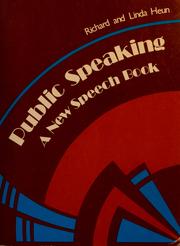 Cover of: Public speaking: a new speech book