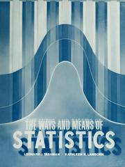 Cover of: The ways and means of statistics by Leonard J. Tashman