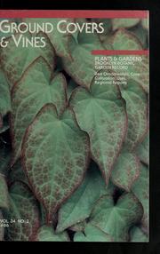 Cover of: Ground covers and vines by Plants & gardens