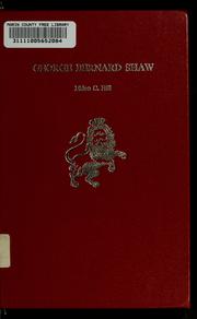 Cover of: George Bernard Shaw by Eldon C. Hill
