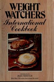 Cover of: Weight Watchers international cookbook by introd. by Jean Nidetch.