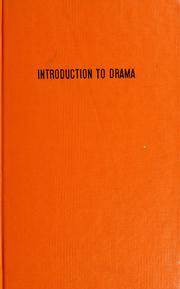 Cover of: Introduction to drama