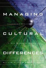 Cover of: Managing cultural differences by Philip R. Harris, Philip R. Harris