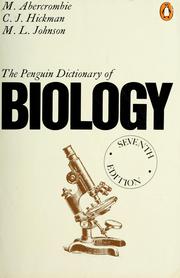Cover of: The Penguin dictionary of biology by M. Abercrombie