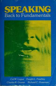 Cover of: Speaking: back to fundamentals