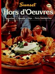 Cover of: Sunset hors d'oeuvres: appetizers, spreads & dips