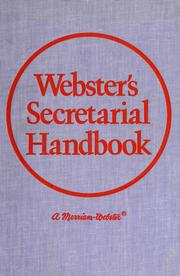 Cover of: Webster's secretarial handbook