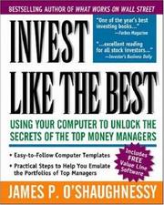 Cover of: Invest Like The Best, Book with Diskette