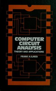 Cover of: Computer circuit analysis by Frank A. Ilardi
