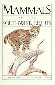 Cover of: Mammals of the Southwest deserts