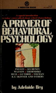 Cover of: A primer of behavioral psychology