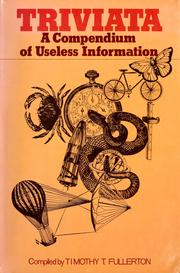 Cover of: Triviata: a compendium of useless information