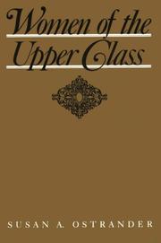 Cover of: Women of the Upper Class (Women in the Political Economy)