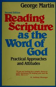 Cover of: Reading Scripture as the word of God by George Vivian Martin