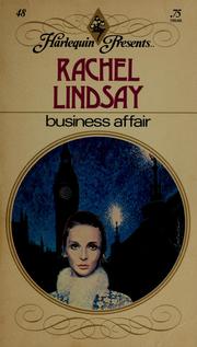Cover of: Business affair by Rachel Lindsay