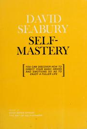 Cover of: Self Mastery by David Seabury