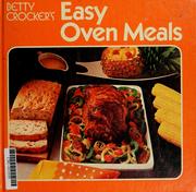 Cover of: Easy oven meals. by Betty Crocker