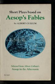 Cover of: Short plays based on Aesop's Fables