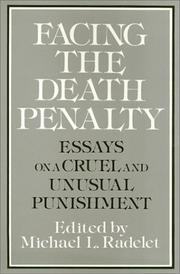 Cover of: Facing the death penalty: essays on a cruel and unusual punishment