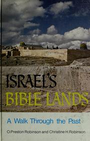 Cover of: Israel's Bible lands by O. Preston Robinson