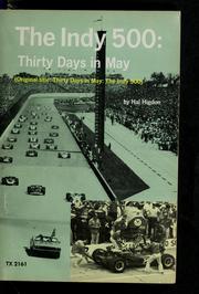 Cover of: The Indy 500: thirty days in May