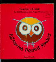 Cover of: Bill Martin's instant readers, teacher's guide, level 3 by Bill Martin Jr.