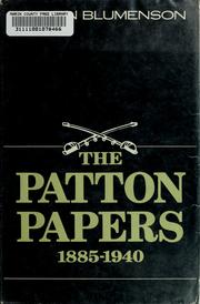 Cover of: The Patton papers