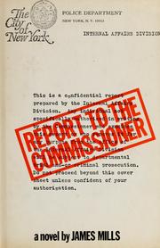 Cover of: Report to the commissioner.