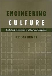 Cover of: Engineering culture by Gideon Kunda