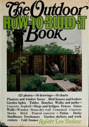 Cover of: The outdoor how-to-build-it book.