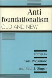Cover of: Antifoundationalism old and new