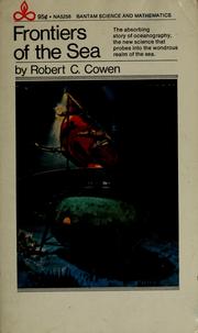 Cover of: Frontiers of the sea by Robert C. Cowen