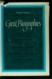 Cover of: Family Treasury of Great Biographies Volume 3: Jesus Christ, Jesse Stuart, Nora Waln, John Barrymore, Queen Victoria