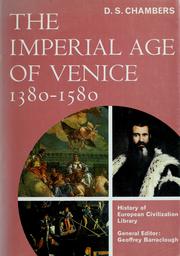 Cover of: The imperial age of Venice, 1380-1580