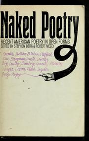 Cover of: Naked poetry: recent American poetry in open forms.
