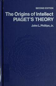 Cover of: The origins of intellect by Phillips, John L.