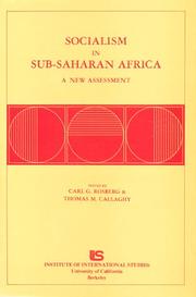 Cover of: Socialism in Sub-Saharan Africa: A New Assessment (Research series - Institute of International Studies, University of California, Berkeley ; no. 38)