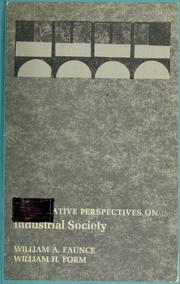 Cover of: Comparative perspectives on industrial society