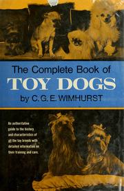 Cover of: The complete book of toy dogs