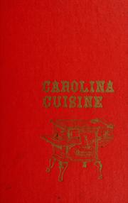 Cover of: Carolina cuisine