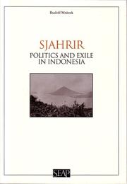 Cover of: Sjahrir by Rudolf Mrázek