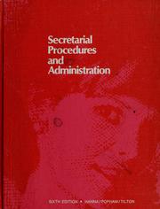 Cover of: Secretarial procedures and administration