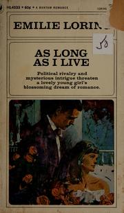 Cover of: As Long as I live