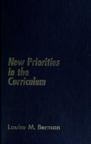 Cover of: New priorities in the curriculum