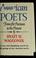 Cover of: American poets, from the Puritans to the present