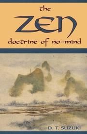 Cover of: The Zen doctrine of no-mind by Daisetsu Teitaro Suzuki